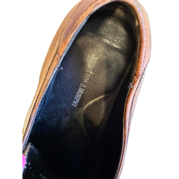 Johnston & Murphy Mens Larsey Brown Leather Cap Toe Shoes Sz 10.5M​​​​​ - Picture 11 of 12